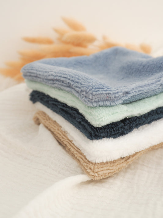 Lot de 5 grandes lingettes lavables