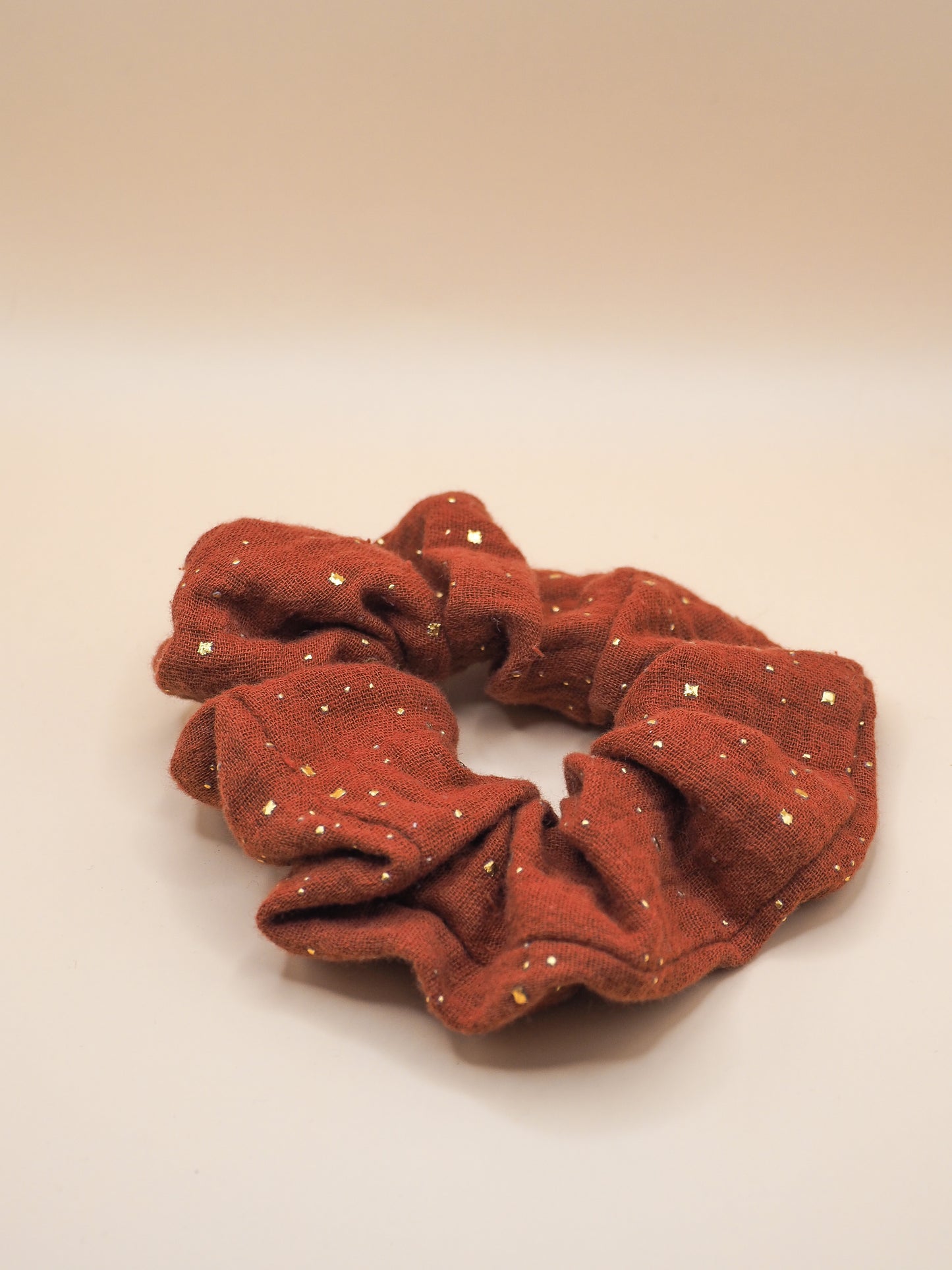 Chouchou terracotta pailleté