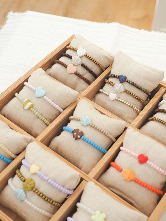 Bracelet perles colorées