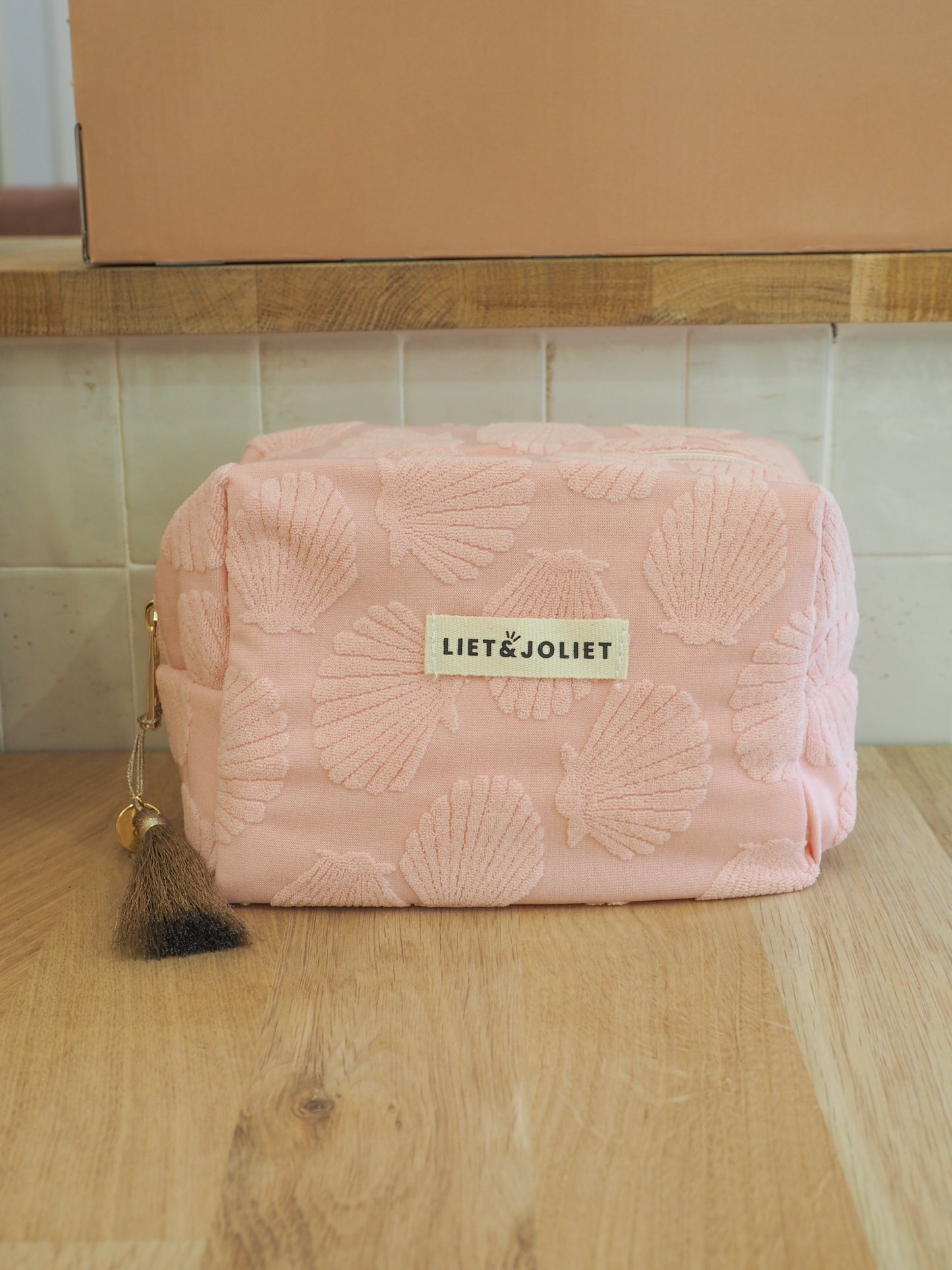 Trousse de toilette S - Coquillage rose