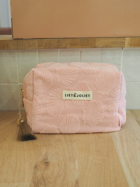 Trousse de toilette S - Coquillage rose