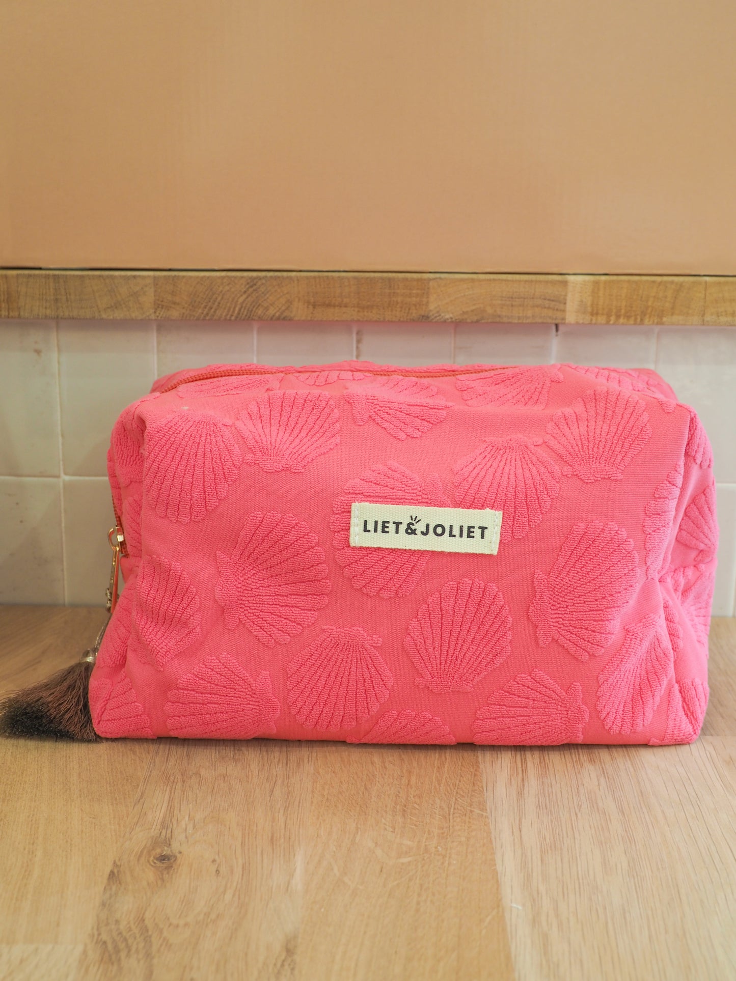 Trousse de toilette M - Coquillages roses