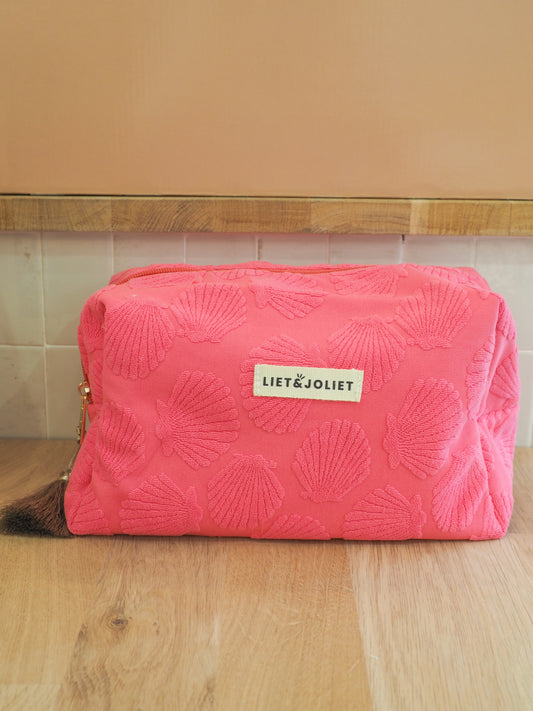 Trousse de toilette M - Coquillages roses