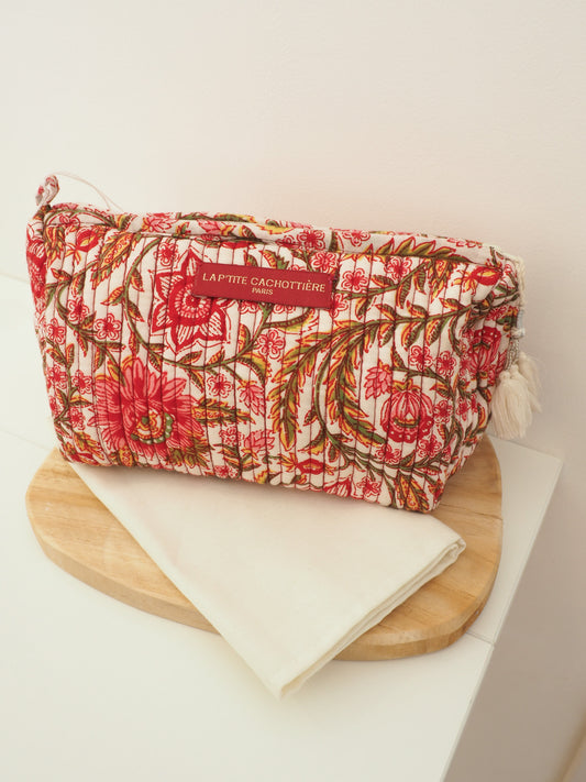 Trousse de toilette rouge