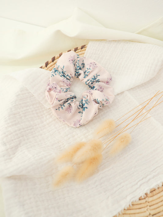 Chouchou fleuri violet