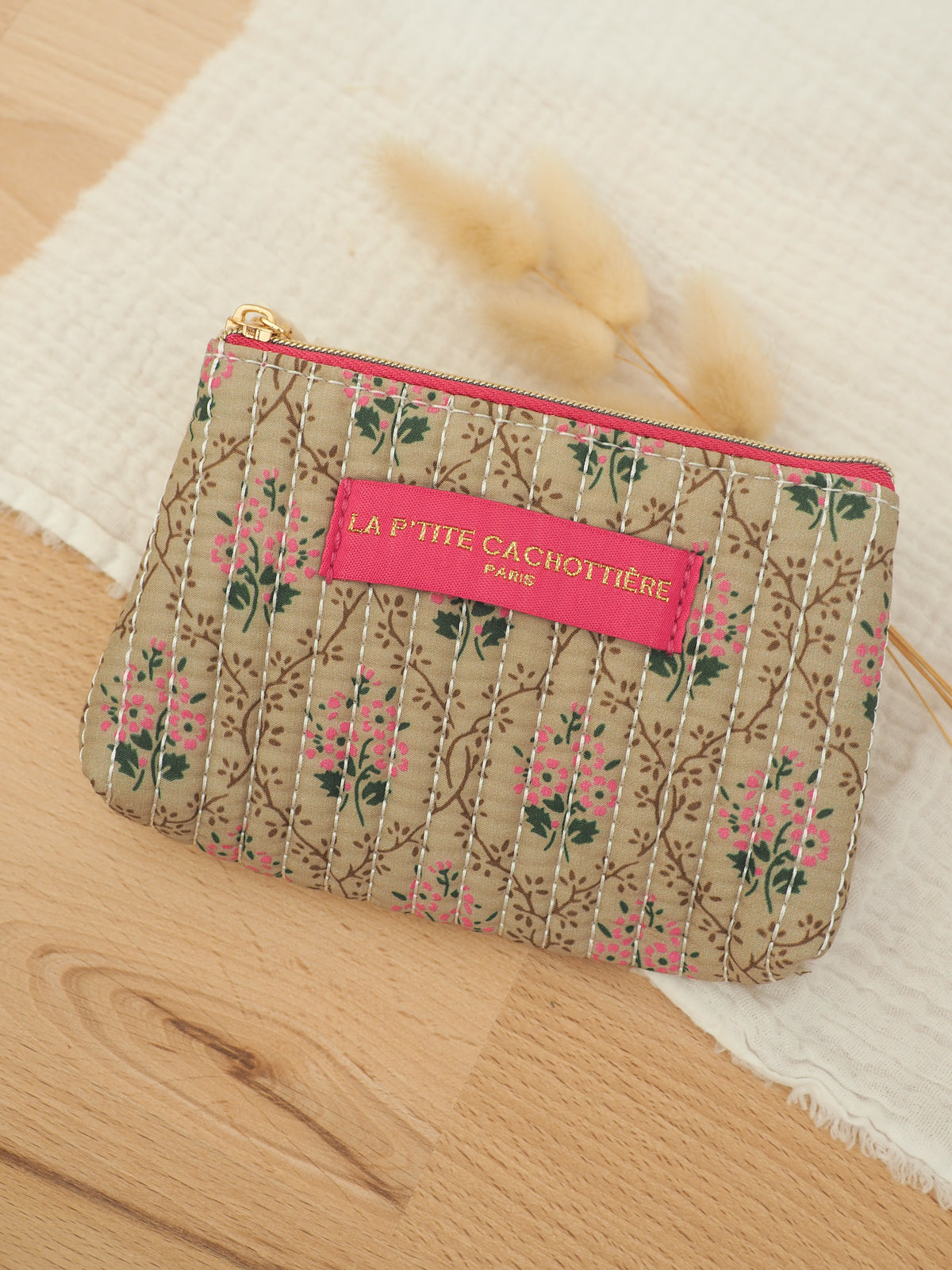 Porte monnaie beige