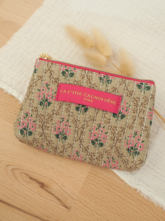 Porte monnaie beige