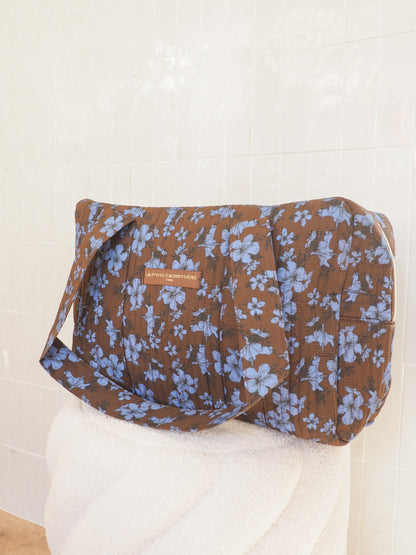 Sac weekend marron bleu