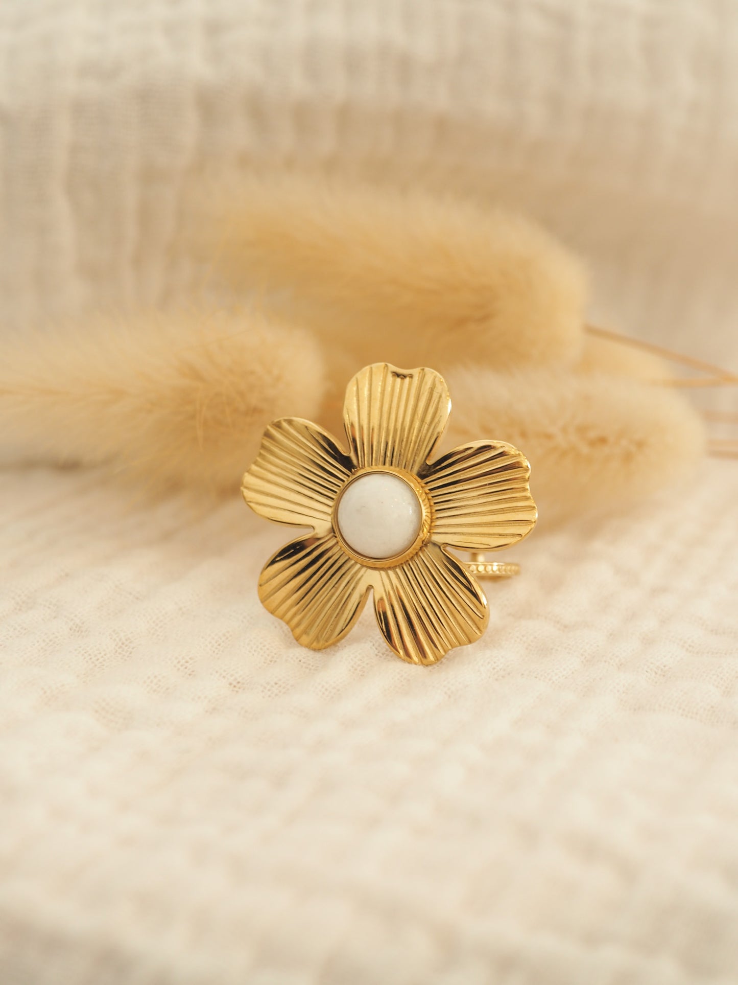 Bague fleur maxi