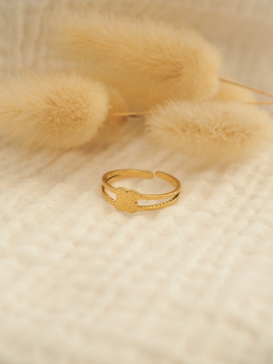 Bague mini trèfle
