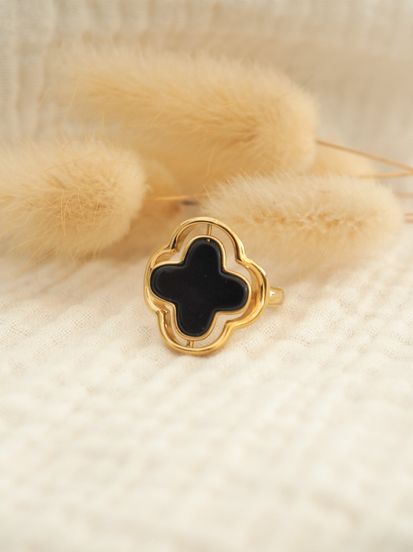 Bague trèfle reversible