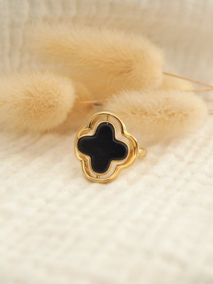 Bague trèfle reversible