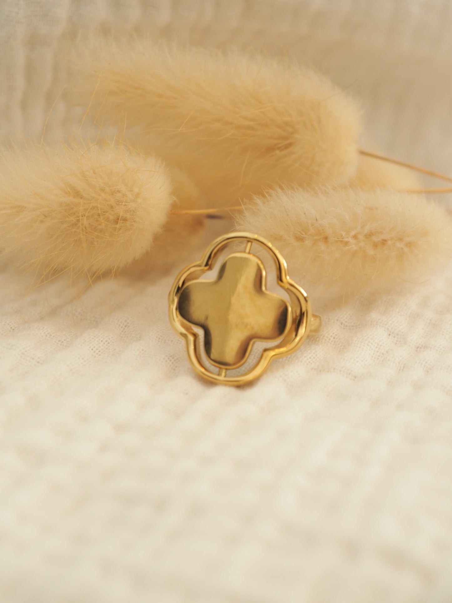 Bague trèfle reversible