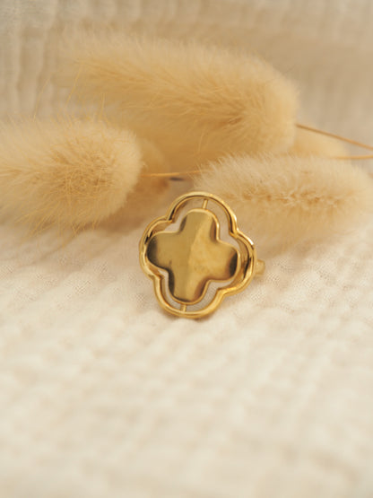 Bague trèfle reversible