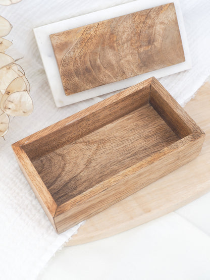 Boite marbre/bois lune