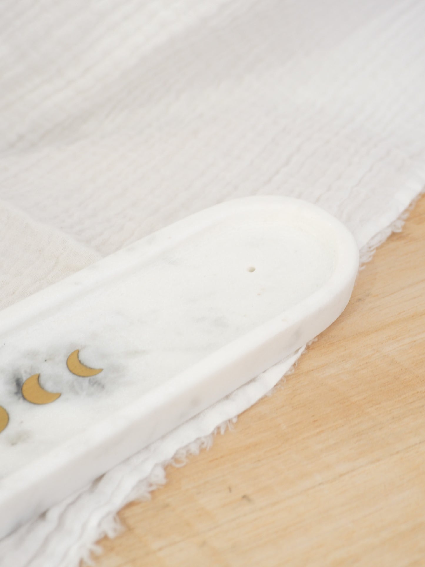 Porte encens phases lune marbre