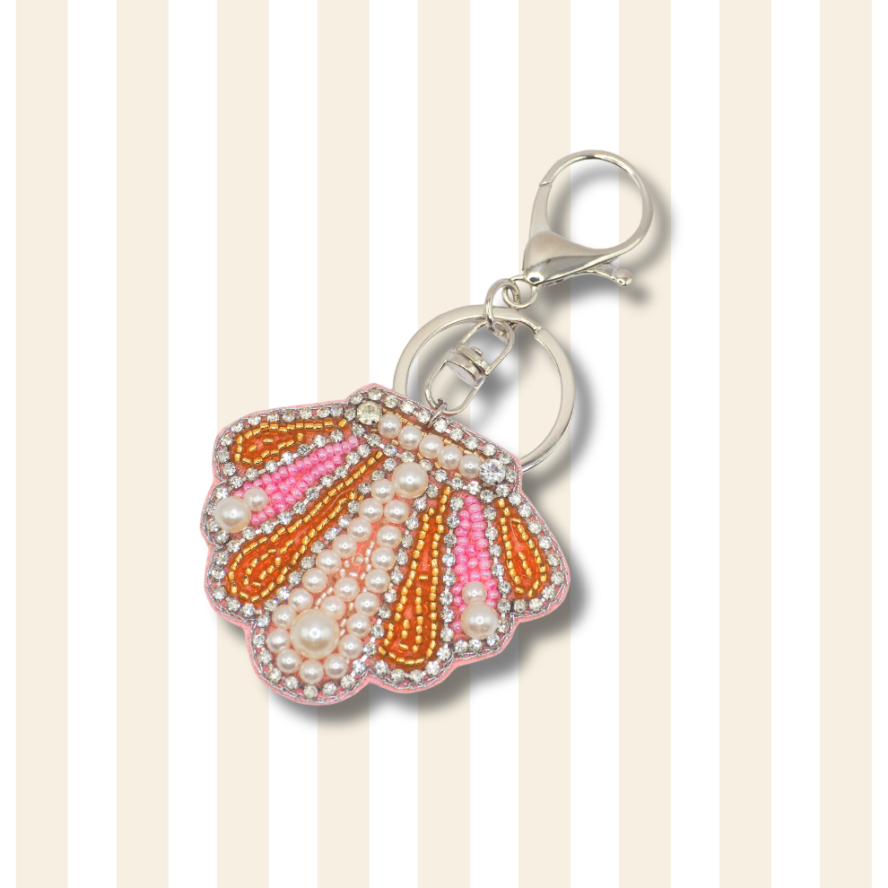 Porte clé Coquillage rose