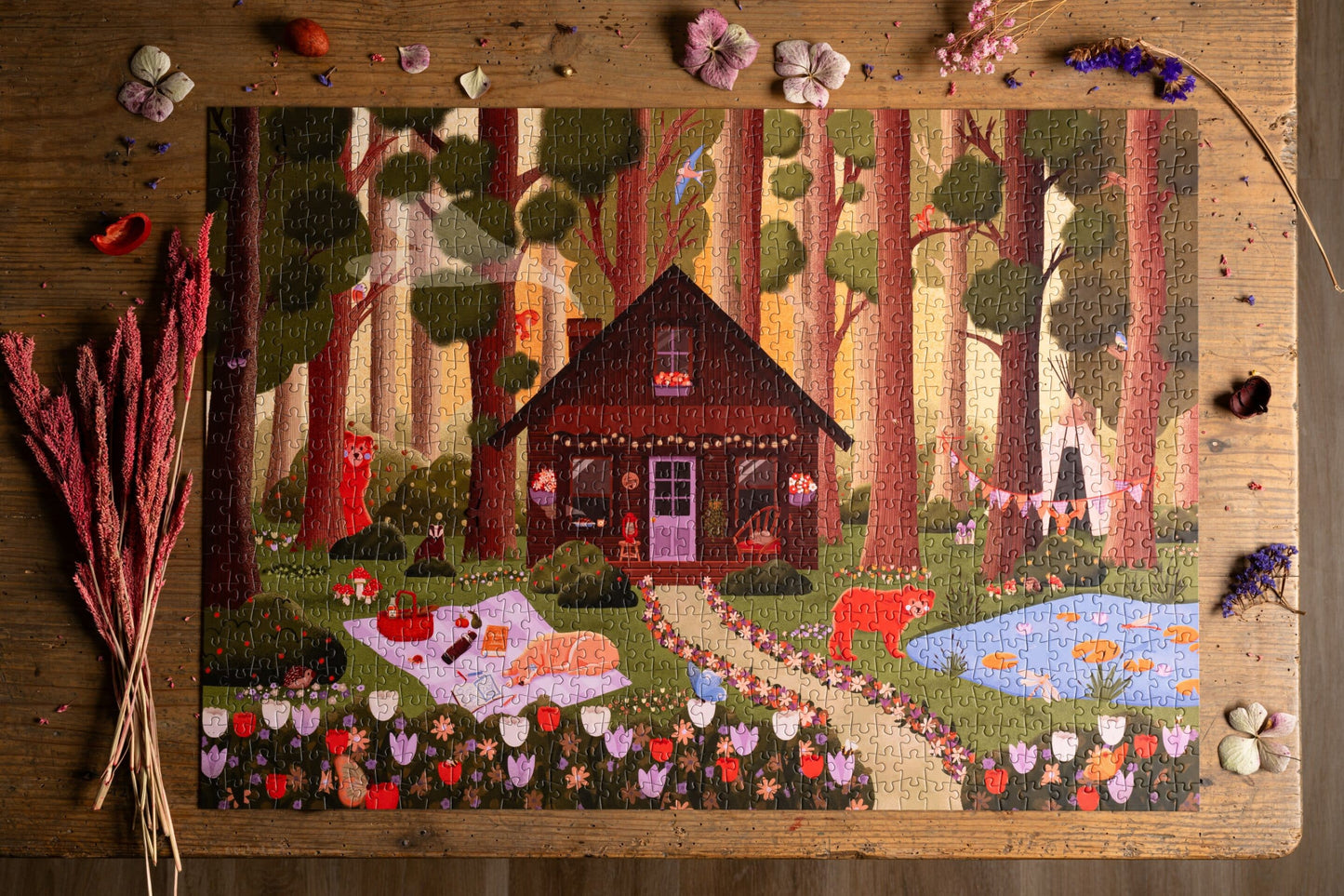 Puzzle 1000 pcs • Aurore des bois