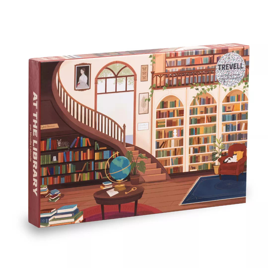 Puzzle 1000 pcs • At the library