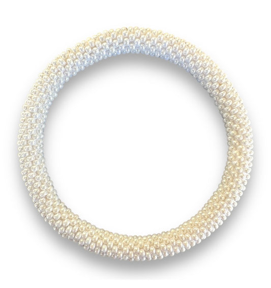 Bracelet népalais blanc