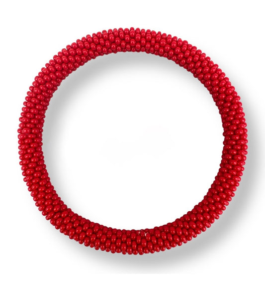 Bracelet népalais rouge