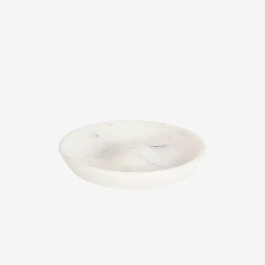 Porte encens marbre blanc
