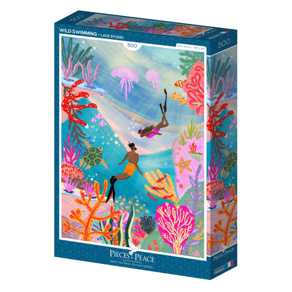 Puzzle 500 pcs • Natation sauvage