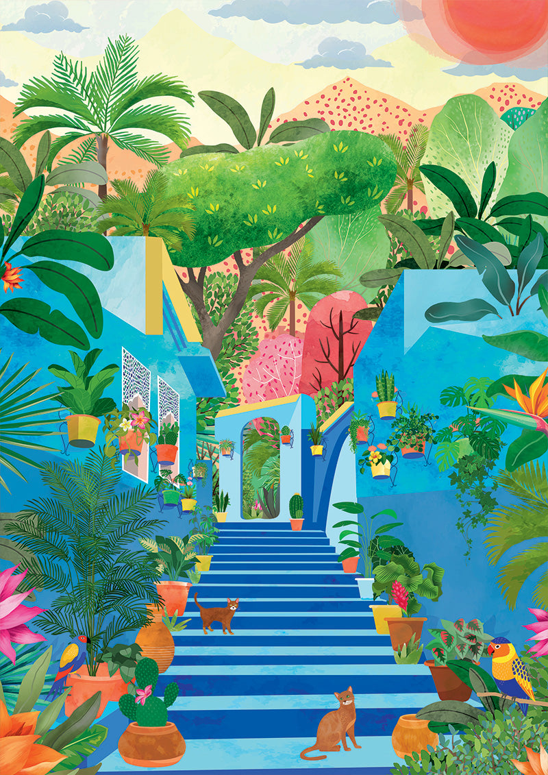Puzzle 1000 pcs • Paradis bleu