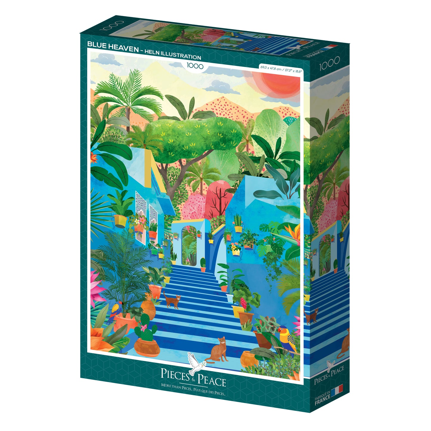 Puzzle 1000 pcs • Paradis bleu