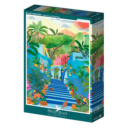 Puzzle 1000 pcs • Paradis bleu