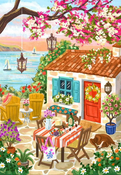 Puzzle 1000 pcs • Retraite en bord de mer