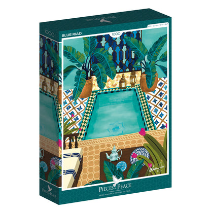 Puzzle 1000 pcs • Riad bleu