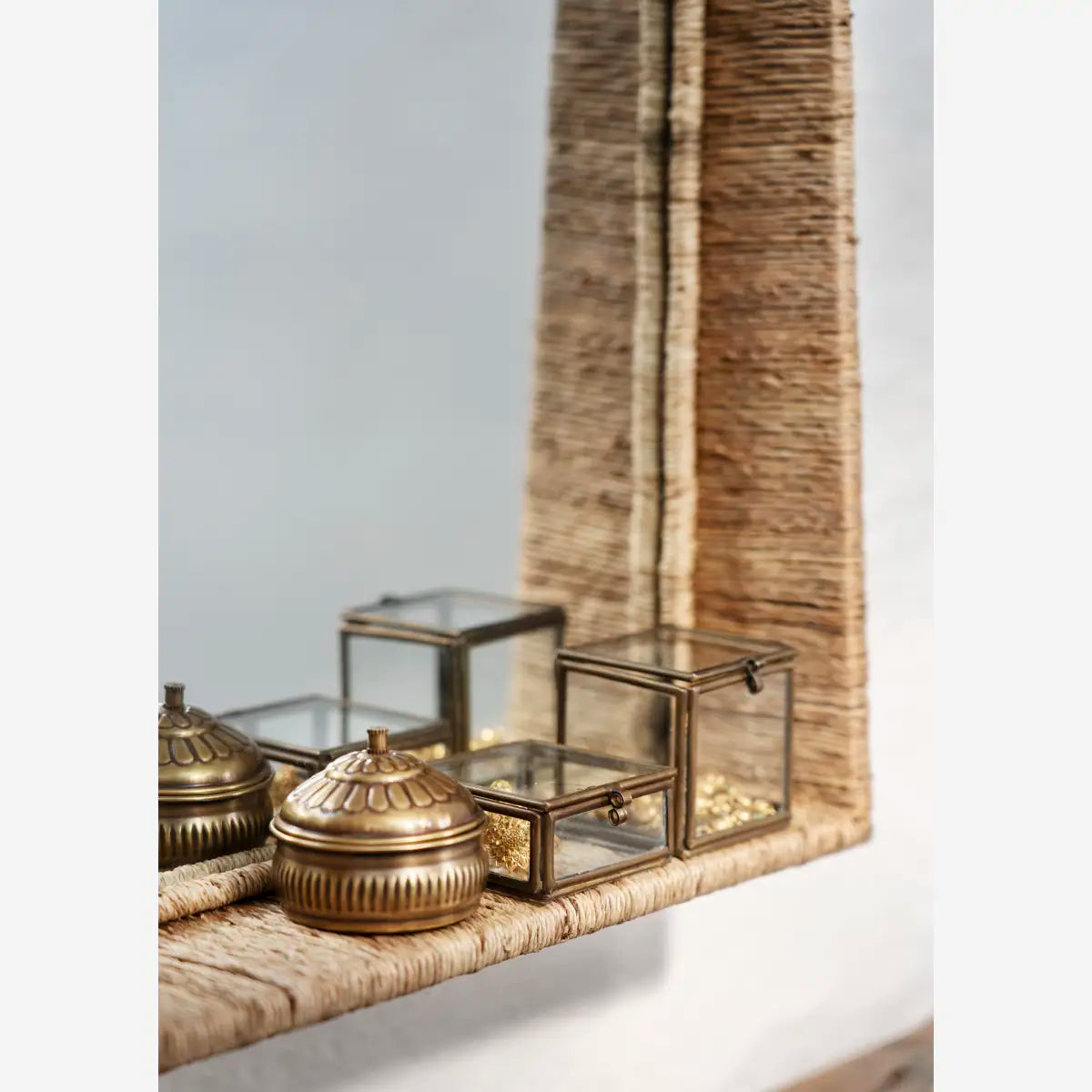 Mini boite en verre et laiton